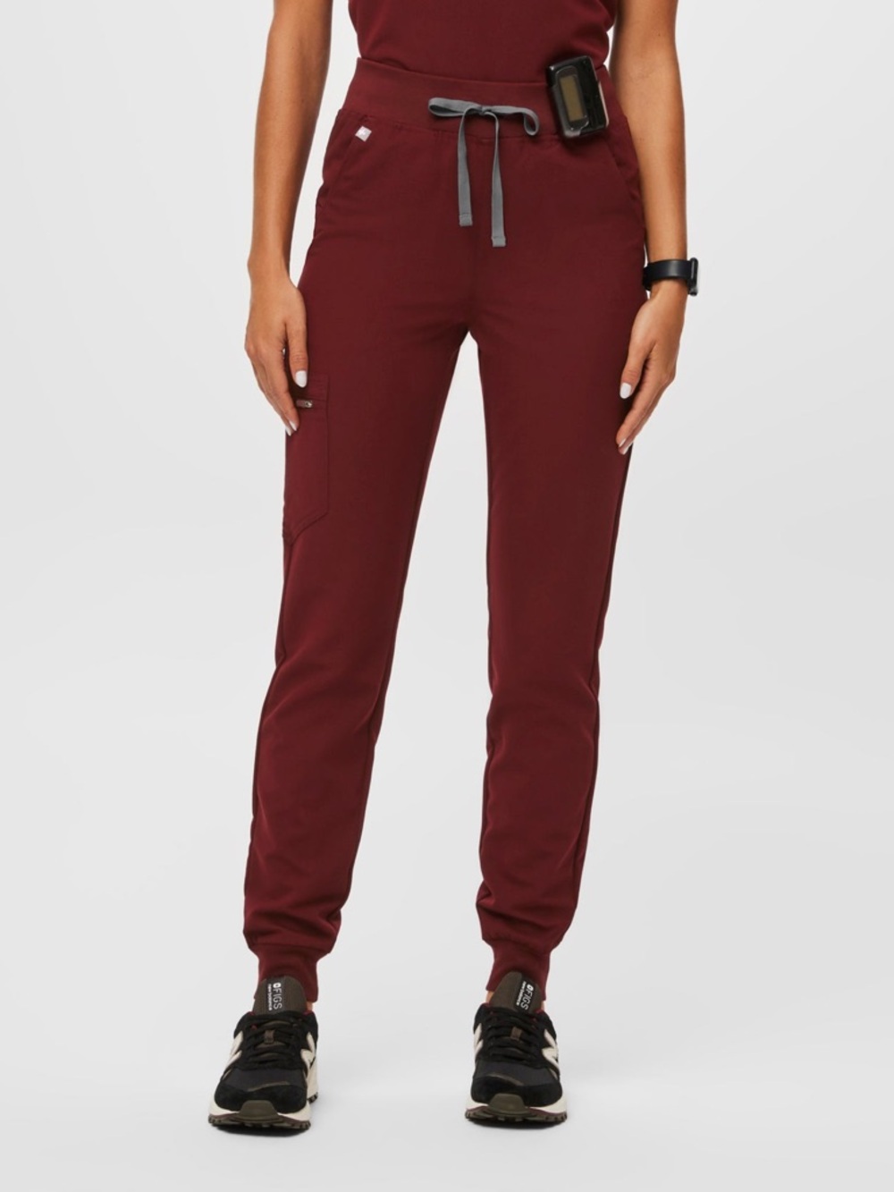 Figs Women’s Burgundy HW Zamora Jogger scrub pants